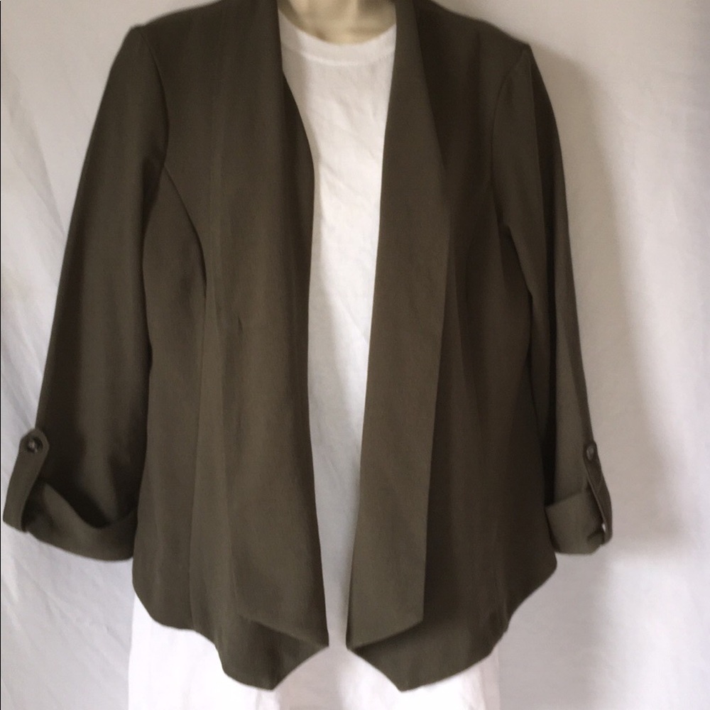 Green Charlotte Russe size XL Open front blazer